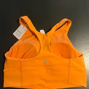 Lululemon Athletica Orange Wunder Train Longline Sports Bra thumbnail 2