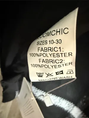 BloomChic Black & White Plaid Wrap Trench Coat Size 10 thumbnail 3