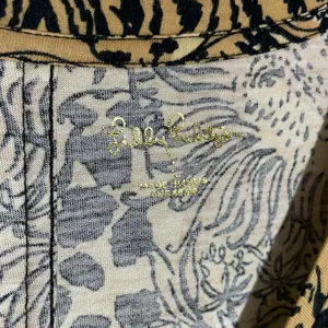Lilly Pulitzer Tessa 3/4 Sleeve V-Neck Dress Rattan Walk On The Wild Side thumbnail 8