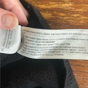 Abercrombie black ribbed pull on elastic waist skirt XS thumbnail 3
