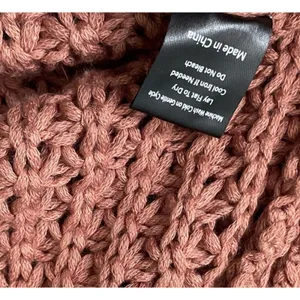 POL Chunky Sweater Cardigan Size Medium Open Front Knit Crochet Boho Cable Knit thumbnail 7