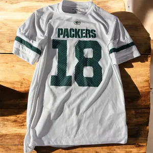NFL Packers White Jersey with Green Accents #343 thumbnail 1