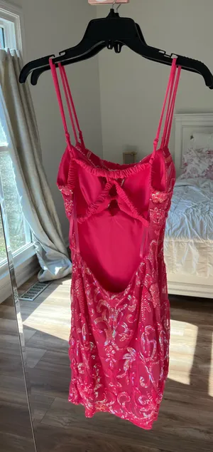 B. Darlin Hot Pink Homecoming Dress thumbnail 3