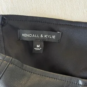 Kendall‎ & Kylie Black Faux Leather Corset Tube Top Y2K Festival Medium thumbnail 4
