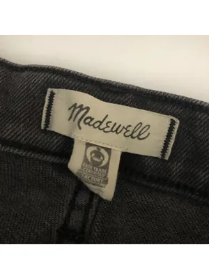 Madewell 10" High-Rise Skinny Jeans Size 27 Black Stretch Denim thumbnail 3