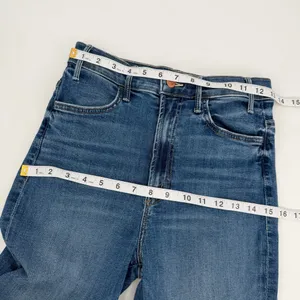 MOTHER Jeans Womens 28 Blue Hustler Ankle Fray Denim Healing Jar 1117-104 thumbnail 8