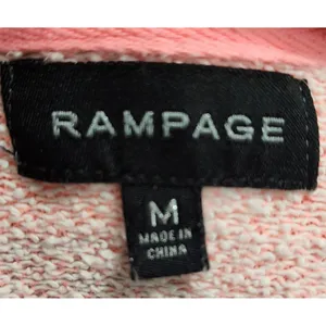 Rampage Pullover Sweatshirt‎ Dog Graphic Bonjour Coral Pink Comfy Medium thumbnail 4