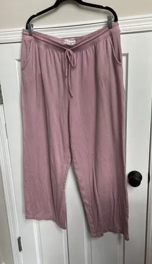 Koolaburra by UGG Women Sandwash Interlock Wide‎ Leg Pants Faded Rose size XL thumbnail 1