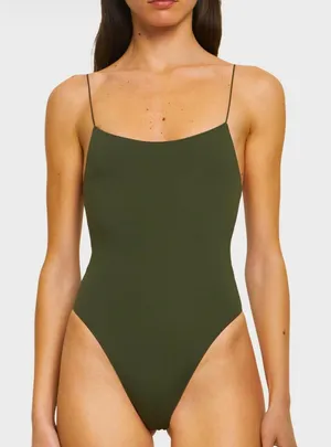 Glam Classic Bodysuit- Olive thumbnail 1