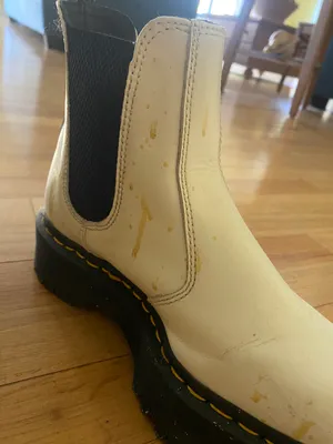 Dr. Martens White Platform Chelsea Boots thumbnail 3