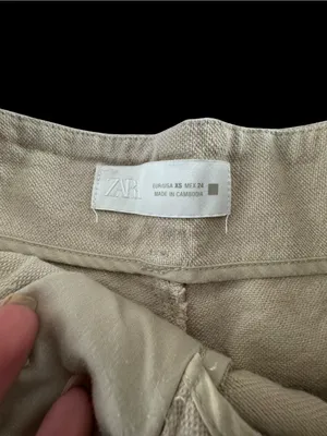 Zara Light Tan  Cropped Tapered Pants thumbnail 3