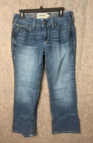 Ariat Real Denim Woman’s 30s Blue Women's westerns Straight-Leg Jeans thumbnail 1