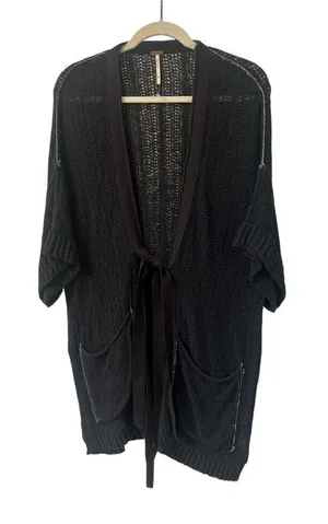 Anthropologie sweater by Free People short sleeve sz XS thumbnail 1