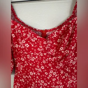 Reformation Kopa Mini Dress Red Floral size 2 $218 thumbnail 10
