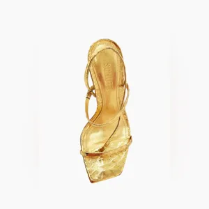 SCHUTZ Women's Heloise High Square Toe High Heel Sandal, size 9.5 thumbnail 6