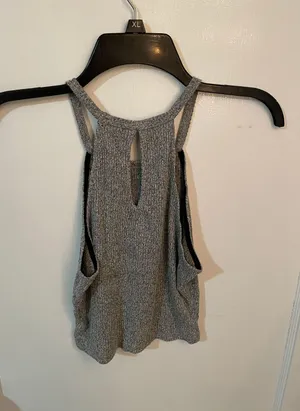 Mystique Boutique Gray Tank Top Crop Top thumbnail 2