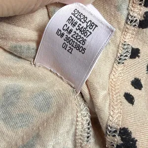 Victoria's Secret Heavenly by Womens Leopard Heart Print Pajama Top Tan Large‎ thumbnail 11