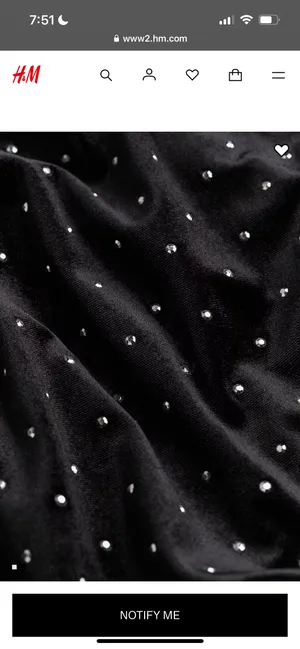 H&M Black Mini Dress thumbnail 2