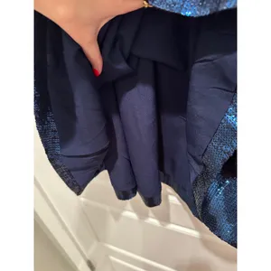 NBD Starry Nights Sequin Mini‎ Dress Navy Blue Small V Neck Clubwear Party thumbnail 6
