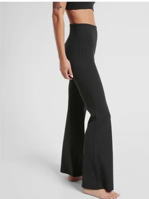 Athleta elation high rise flare pant small black thumbnail 2