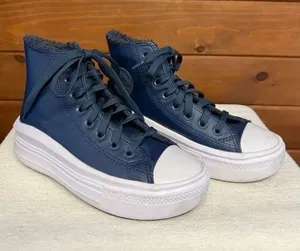 Converse Womans Chuck Taylor All Star Move high-top platform sneakers Sz 5.5 thumbnail 1