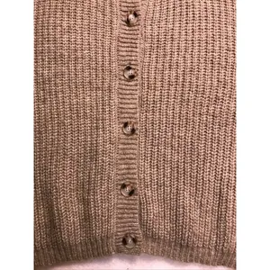 Zenana Womens 3X Oversized Cardigan Sweater‎ Tan Ribbed Knit Lantern Sleeve thumbnail 5