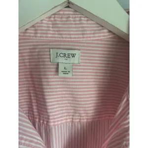 J.Crew Puff Sleeve Preppy Cottage Twee Indie Pinstripe Large Womens Classic thumbnail 3