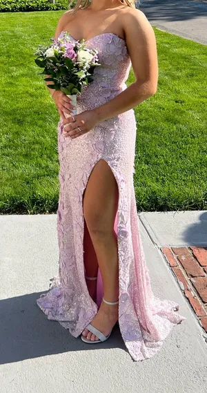 Jovani Lavender Prom Dress thumbnail 1