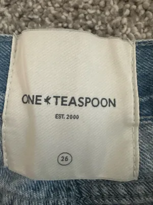 One teaspoon low rise denim shorts thumbnail 4