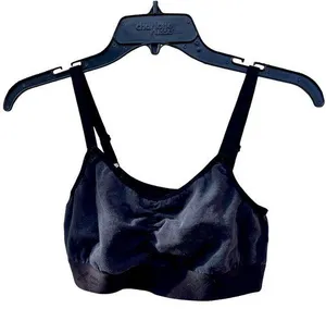 S/M faded black thick seam sports bra thumbnail 1