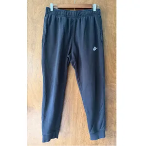 Nike sz M Black Pull On Lounge Sweatpants Relaxed Streetwear Activewear Unisex thumbnail 2