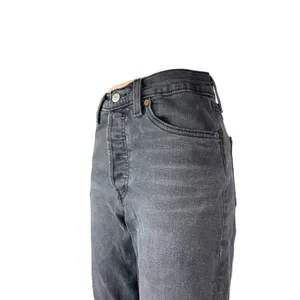 Levi's Women's Gray High Waisted Ribcage Straight Ankle Denim Jeans Pants Sz 26 thumbnail 2