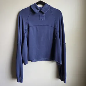 Aerie New Heights Cropped Turtleneck Sweatshirt Soft Lounge Casual Cozy Size XL thumbnail 5