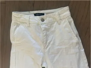 Women's BCBGeneration White Trouser Wide Leg Ankle Pants Size 0 thumbnail 2