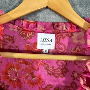 MISA Los Angeles Lorena Mini Dress Careyes Floral Print Size Medium thumbnail 3