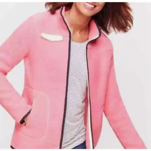Talbots pink full zip Sherpa fleece jacket size small thumbnail 1