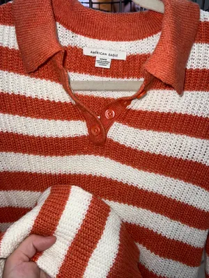 Aerie Long Sleeve Collared Sweater thumbnail 2