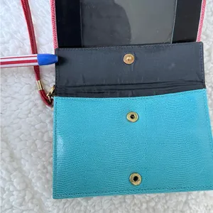 So Cute Handmade Mexican Leather Fish/Appliqué Crossbody Wallet thumbnail 5