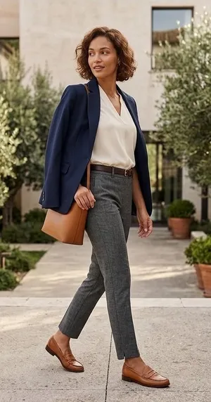 Banana Republic Sloan Slim Ankle Gray Stretch Dress‎ Pants 4 Business Casual thumbnail 1