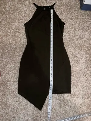 Windsor Olive Green Halter Bodycon Dress - Women thumbnail 4