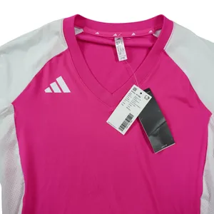 Adidas Quickset Volleyball Jersey Pink White Long Sleeve Women's Size Small‎ NEW thumbnail 3