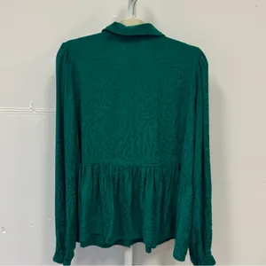 Lilly Pulitzer Animal Pattern‎ Jaylene Long Sleeve Jacquard V-neck Blouse Sz 16 thumbnail 3