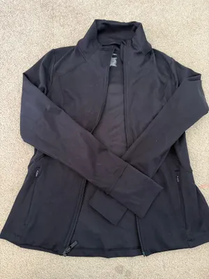All in Motion Black Zip-Up Athletic Jacket thumbnail 1