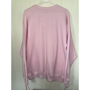 NWT Gildan Heavy Blend Sleigh All Day Pink Christmas Graphic Sweatshirt Large thumbnail 5