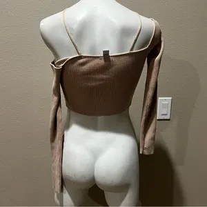 Melrose and Market Next at beige crop top thumbnail 6