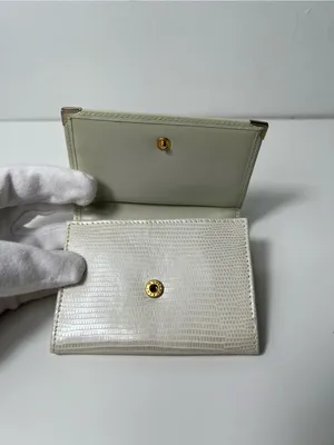 Swarovski Crystal Embellished Lizard Embossed Bifold Leather Wallet thumbnail 7