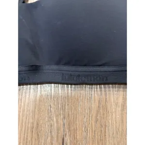 Lululemon Black Adjustable Racerback Sports Bra Mesh‎ Panel 32C thumbnail 3