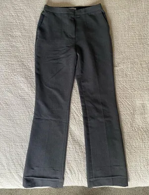 Dark Grey Straight Slack Pants thumbnail 4