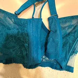 NWT Victoria’s Secret 34B rhinestone strap lace push up corset BC2 3303 thumbnail 9