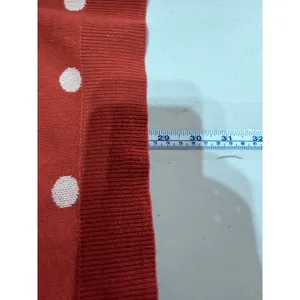 Vero Moda Dotty Sweater Womens M Spice Red Polka Dot Oversized Boatneck Retro thumbnail 9
